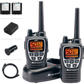GXT3000 GMRS Two-Way Radio, 36 miles, Black, Pack of 2