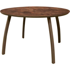 Sunset 42" Round Dining Table, Lava Table Top w/ Fusion Bronze Base