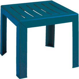 Westport 16" Square Resin Low Table, Barn Blue