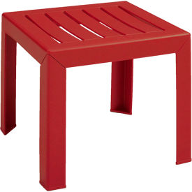 Westport 16" Square Resin Low Table, Barn Red