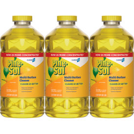 Multi-Surface Cleaner Concentrated, Lemon Fresh Scent, 80 oz Bottle, 3/Case