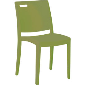 Metro Stackable Sidechair, Cactus Green