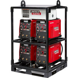 Flextec 350X Tweco Multi-Process Welder, 4 Pk Rack, 425A, 50/60 Hz, Red