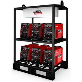 Flextec 500X Multi-Process Welder, 6-Pack Rack, 500A, 50/60 Hz, Red