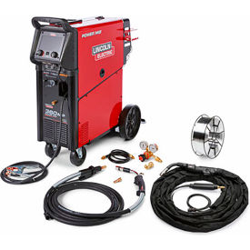 PowerMig 360MP Multi-Process Welder, Rear Trigger, One-Pak, 360A, 50/60Hz,Red