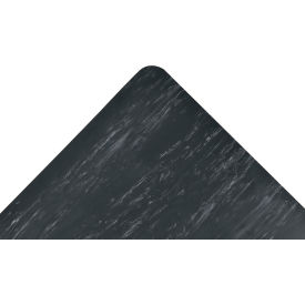 470 Marble Sof-Tyle Anti Fatigue Mat, 1/2'' Thick, 2'W x 3'L, Black