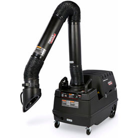 Prism MERV 14 Mobile Welding Fume Extractor, 10' Arm, 120V, 1 Ph, 60Hz, Black