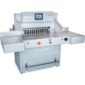 Hydraulic Guillotine Cutter, 28-11/16" Cutting Length, 950 Sheet Capacity, Gray