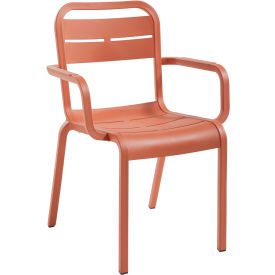 Outdoor Stackable Armchair, Terra Cotta