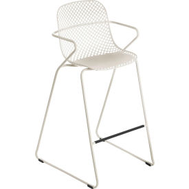 Stackable Bar Stool, Creme Color, 73 Height