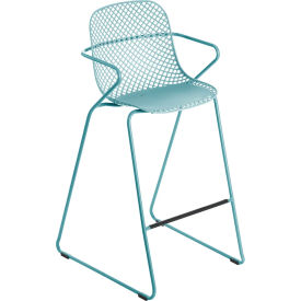 Ramatuelle 73 Stackable Bar Stool, Bleu Ether
