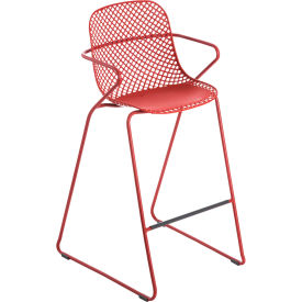 Ramatuelle 73 Stackable Bar Stool, Rouge Bossa Nova