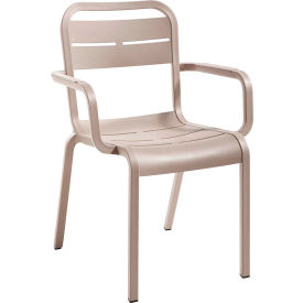 Outdoor Stackable Dining Armchair, French Taupe
