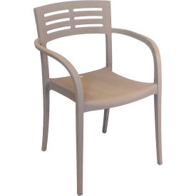 Vogue Outdoor Stackable Armchair, French Taupe