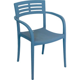 Vogue Outdoor Stackable Armchair, Denim Blue