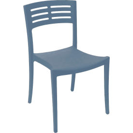 Vogue Outdoor Stackable Chair, Denim Blue