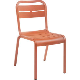 Outdoor Stackable Dining Chair, Terra Cotta