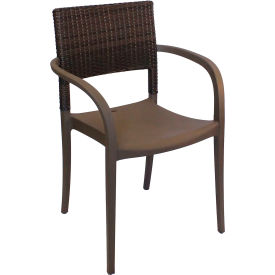 Java Wicker Stacking Armchair, Bronze