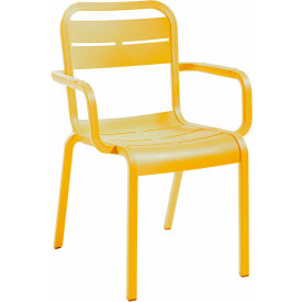 Cannes Outdoor Stackable Armchair, Yellow