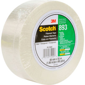893 Filament Tape, 2" x 60 Yds., 6 Mil, Clear