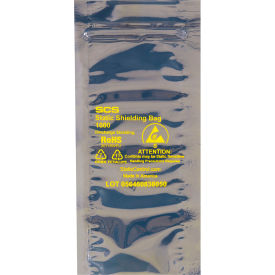 Reclosable Static Shielding Bags, 6"W x 24"L, 2.8 Mil, Transparent, 100/Pack