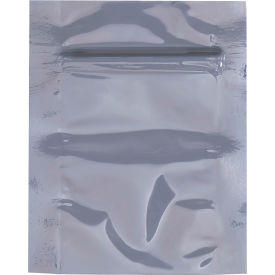 Unprinted Reclosable Static Shielding Bags, 2"W x 3"L, 2.8 Mil, Clear, 100PK