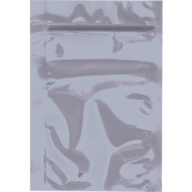 Unprinted Reclosable Static Shielding Bags, 3"W x 5"L, 2.8 Mil, Clear, 100PK