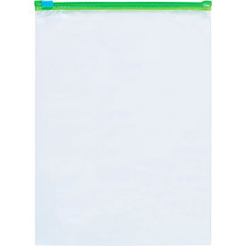 Minigrip Slider Grip Reclosable Poly Bags, 14-1/2"W x 16"L, 2.7 Mil, Clear,250/Pk