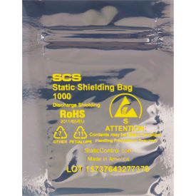 Reclosable Static Shielding Bags, 12"W x 16"L, 2.8 Mil, Transparent, 100PK