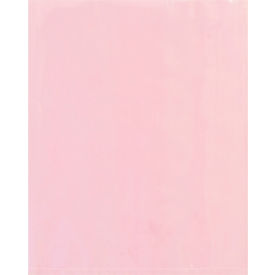 Anti Static Flat Poly Bags, 12"W x 24"L, 6 Mil, Pink, 250/Pack