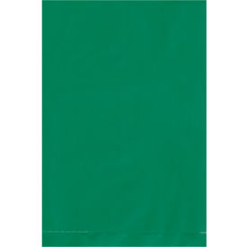 Flat Polyethylene Bags, 4"W x 6"L, 2 Mil, Green, 1000/Pack
