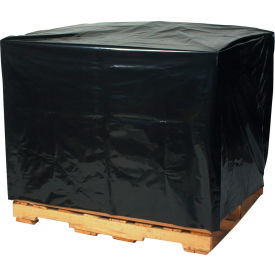 Pallet Covers, 51"W x 49"D x 85"H, 3 Mil, Black, 50/Roll