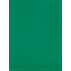 Flat Polyethylene Bags, 9"W x 12"L, 2 Mil, Green, 1000/Pack