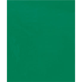 Flat Polyethylene Bags, 15"W x 18"L, 2 Mil, Green, 1000/Pack