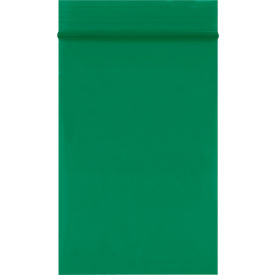 Reclosable Poly Bags, 2"W x 3"L, 2 Mil, Green, 1000/Pack