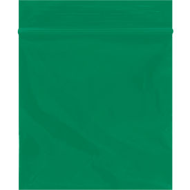 Reclosable Poly Bags, 3"W x 3"L, 2 Mil, Green, 1000/Pack