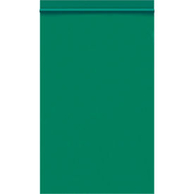 Reclosable Poly Bags, 5"W x 8"L, 2 Mil, Green, 1000/Pack