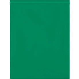 Reclosable Poly Bags, 12"W x 15"L, 2 Mil, Green, 1000/Pack