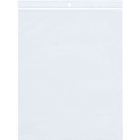 Reclosable Poly Bags with Hang Hole, 12"W x 15"L, 4 Mil, Clear, 1000/Pack