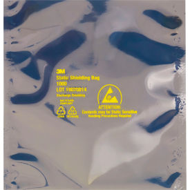 Open End Static Shielding Bags, 6"W x 6"L, 2.8 Mil, Transparent, 100/Pack
