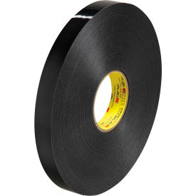 Double Sided Foam Tape, 1/2" x 5 Yds., 25 Mil, Black