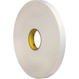 Double Sided Foam Tape, 1" x 72 Yds., 31.25 Mil, White