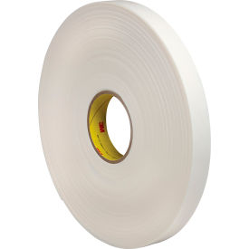 Double Sided Foam Tape, 1" x 36 Yds., 62.5 Mil, White