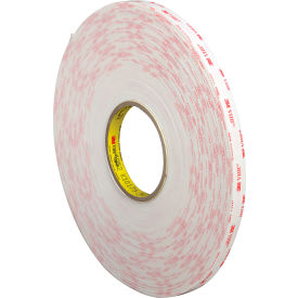 Double Sided Foam Tape, 1/2" x 5 Yds., 80 Mil, White