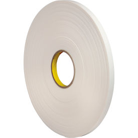 Double Sided Foam Tape, 1/2" x 72 Yds., 31.25 Mil, White