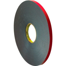 Double Sided Foam Tape, 1/2" x 5 Yds., 40 Mil, Black