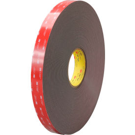 Double Sided Foam Tape, 1" x 5 Yds., 25 Mil, Black