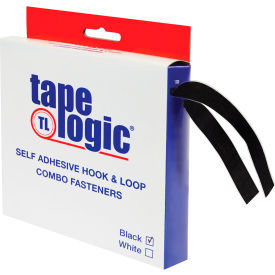 Strips Combo Pack with Rubber Adhesive, 1"W x 15'L, Black
