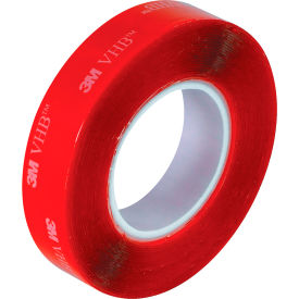 Double Coated Film Tape, 3/4" x 5 Yds., 20 Mil, Clear