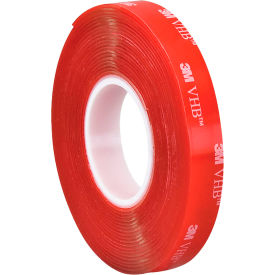 Double Coated Film Tape, 3/4" x 5 Yds., 40 Mil, Clear